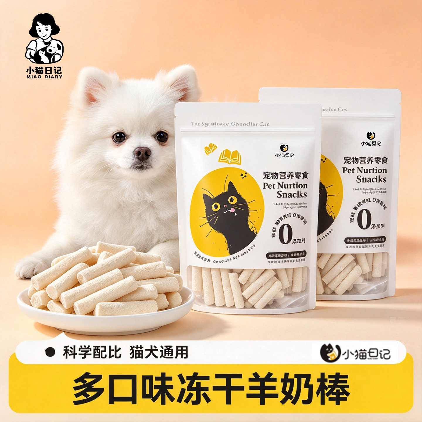 冻干羊奶棒猫咪零食通用营养奶酪