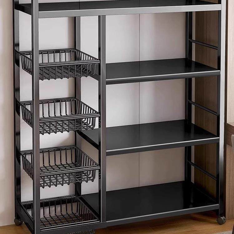 德国厨房置物架家用2025新款落地多层果蔬收纳架多功能烤箱微波炉