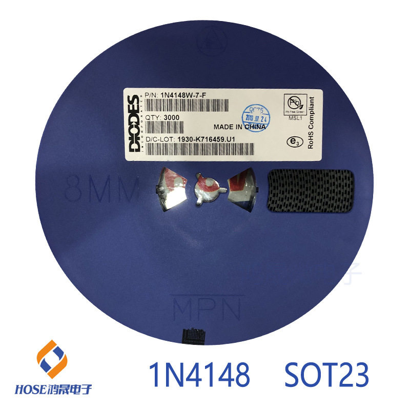 1N4148W-7-F丝印T4开关二极管
