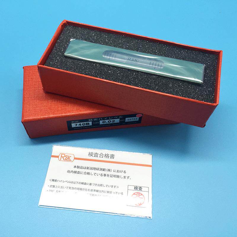 RSK条式水平仪740B02微型水准器机床气泡水平仪100*0.02mm