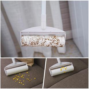 A524粘毛器滚筒式粘毛滚子沾毛滚筒纸家用替换纸粘纸滚撕纸粘筒滚