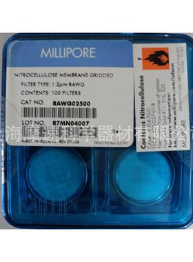 RAWG02500油品检测Millipore滤膜混1.2um孔径，25mm直径带网格
