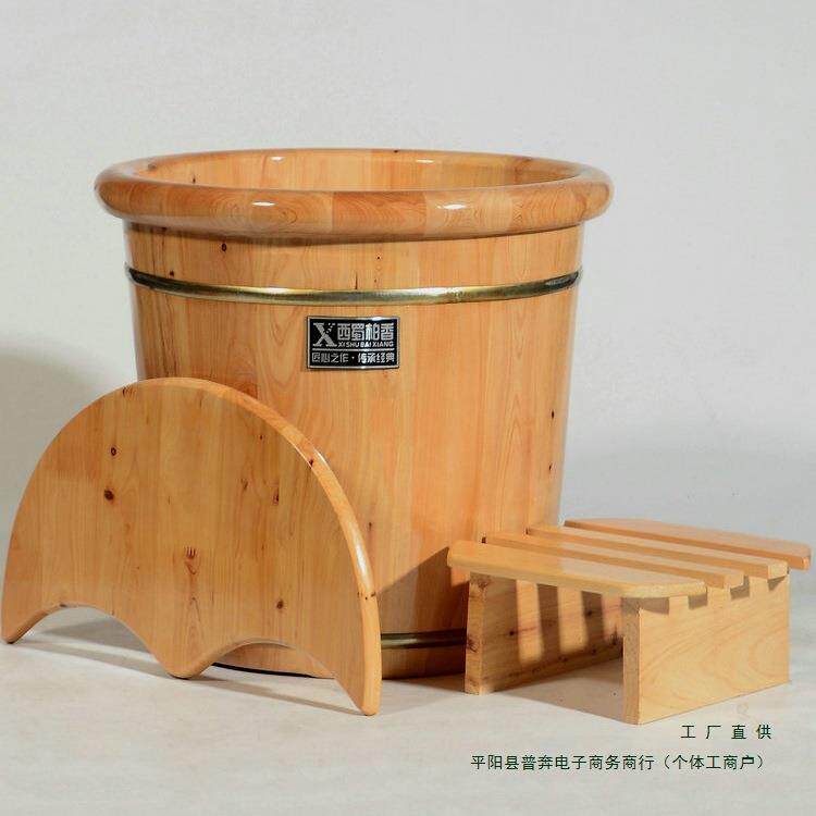 藏生堂藏奥堂川圣堂藏御堂香柏木足浴泡脚木桶家用木质高深桶熏蒸