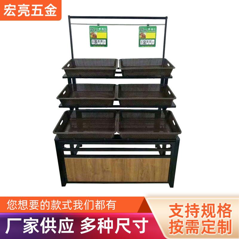 蔬菜架超市水果货架展示架子果蔬架便利店新品多功货架图片