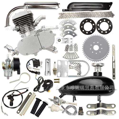 自行车改装配件495080CC发动机全车套件MotorisedBikeEngine