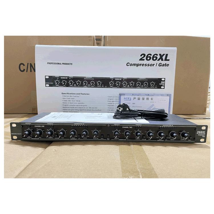 266XL双通道压限器专业舞台KTV演出压缩限幅器婚庆K歌音频处理器