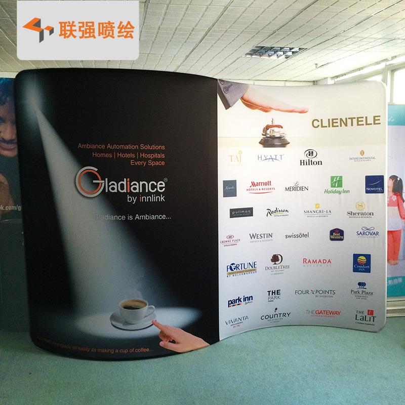 供应便携式快幕展示架移动前台展览接待台展会前台