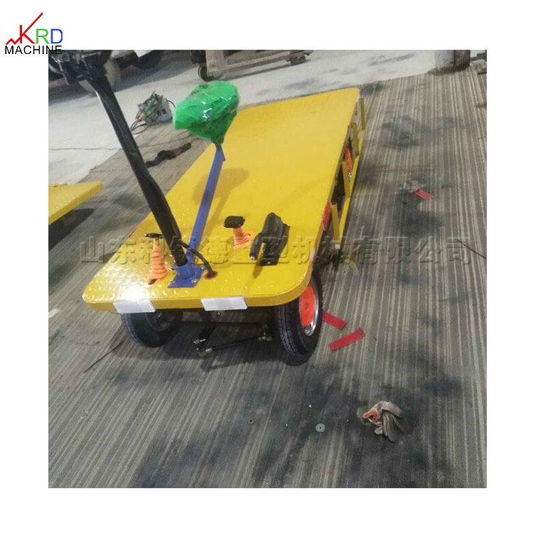 铁路建设混凝土运输平板车座驾式电动前进后退车四轮电动搬运车