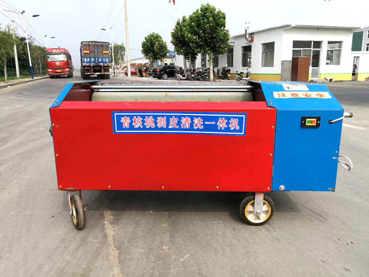 核桃剥壳机 核桃去皮清洗机 小型去青皮机 水洗去皮机