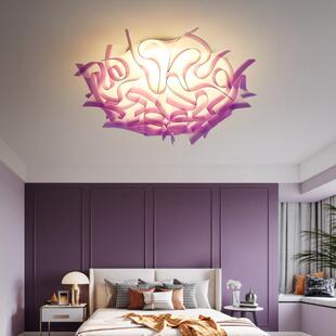 新款卧室客厅灯婚房花朵形创意公主儿童女孩房网红直播间个性灯饰