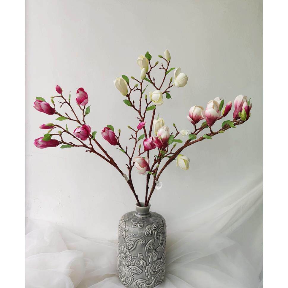 高品质仿真手感玉兰花仿真花木棉花摆放花卉假花落地绢花迎春光广