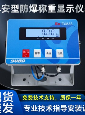 优宝防爆仪表XK3102-E0833防爆台秤电子秤EX防爆地磅防爆电池