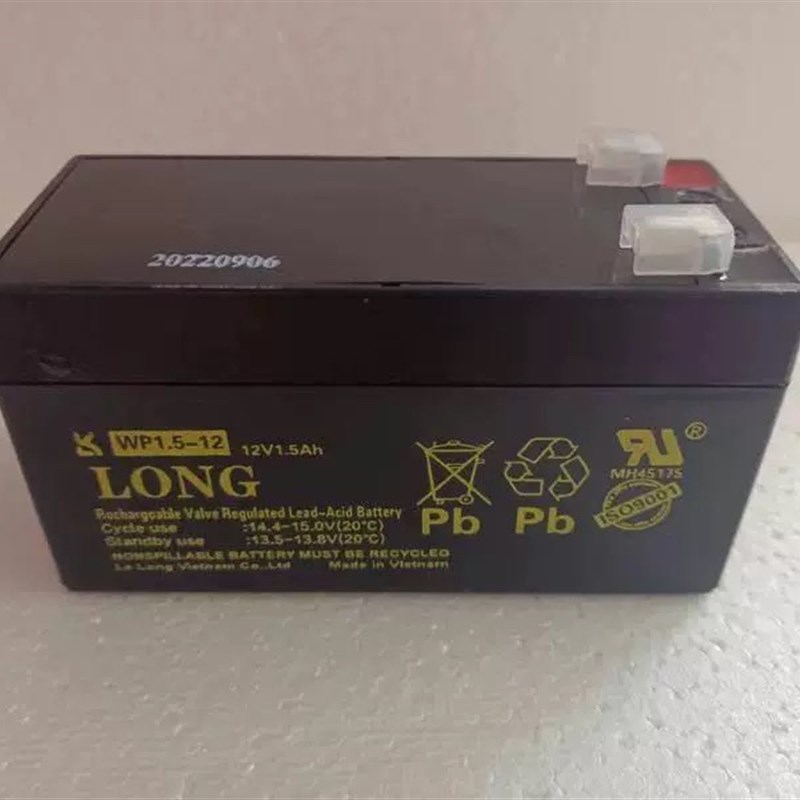 广隆蓄电池WP1.5-12免维护12v1.5ah精密医疗仪器备用电源ups通用