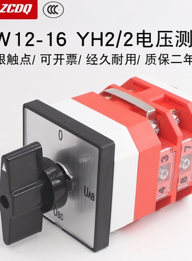 LW12-16 YH2/2三相电压测量转换电压表测试9.6912.2万能转换开关