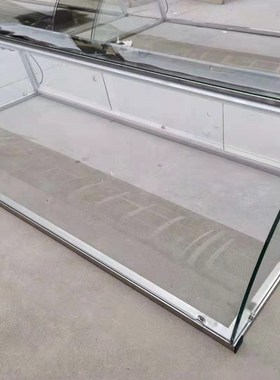 玻璃罩凉菜熟食防尘罩热弯钢化弧形玻璃罩子生鲜超市保鲜柜点菜柜