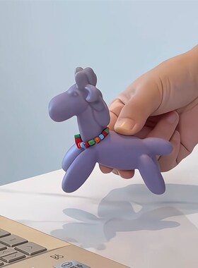 小马创意平安气球马桌面装饰品本命年工位车内装饰小