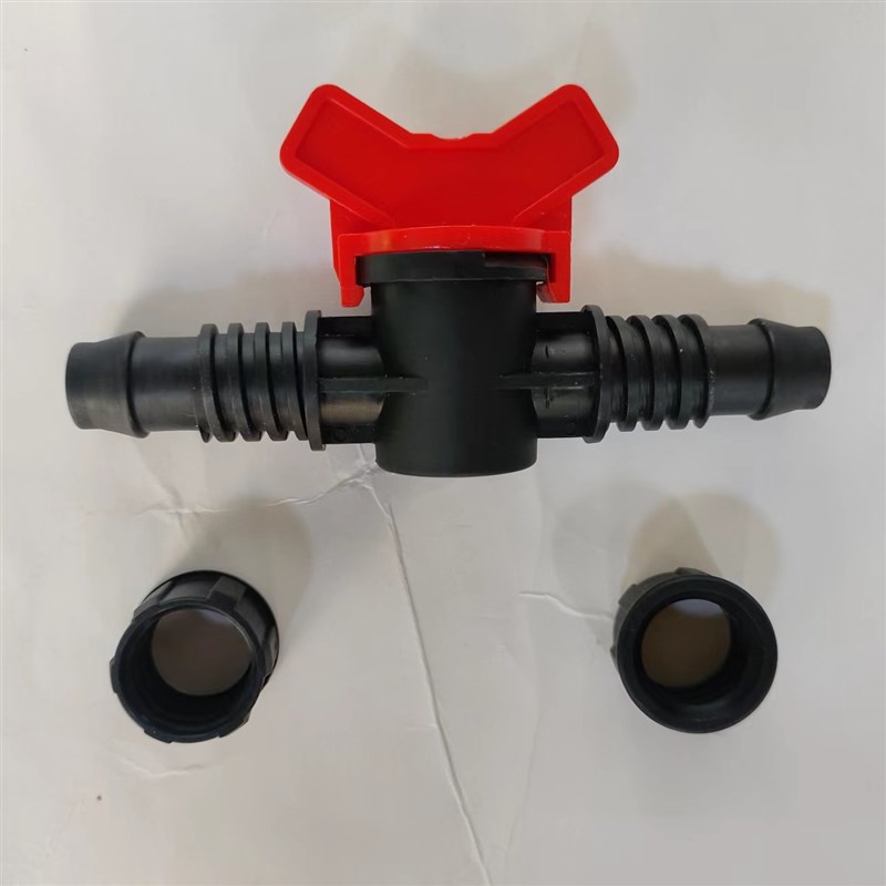 锁母直通毫米滴灌直通关k小门滴灌带中间接头关