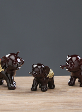 创意大象客厅酒柜电视柜家居玄关装饰品业乔迁礼品工艺摆设