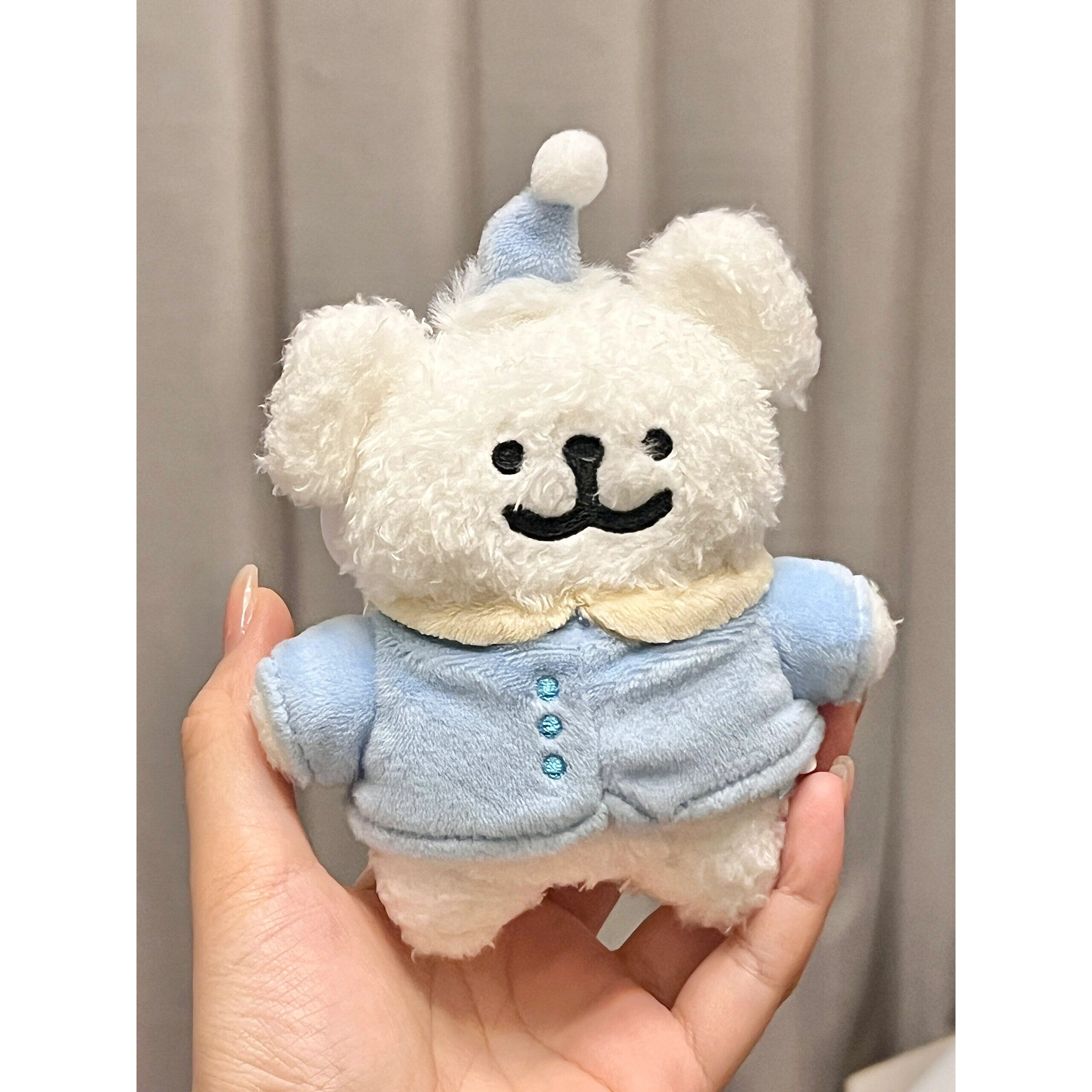 卡通可爱线条小狗玩偶软萌毛绒挂件背包钥匙扣挂饰生日少女心礼物