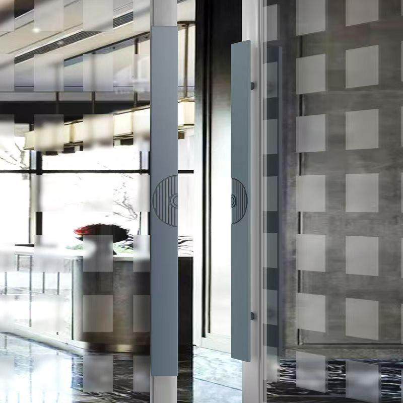 新中式雕拉精手仿铜玻璃大门拉手防LDT盗门别古墅高端长拉手门把