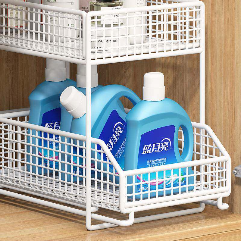 卫生间下水槽置FWO物架室浴柜下拉洗收纳漱洗手台下水抽道柜子分