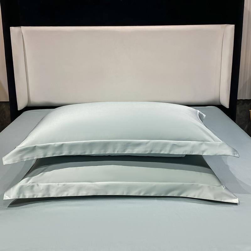 180支绒棉枕套4*74一对装单长QJ南希单件8全棉枕头套素色纯棉单人