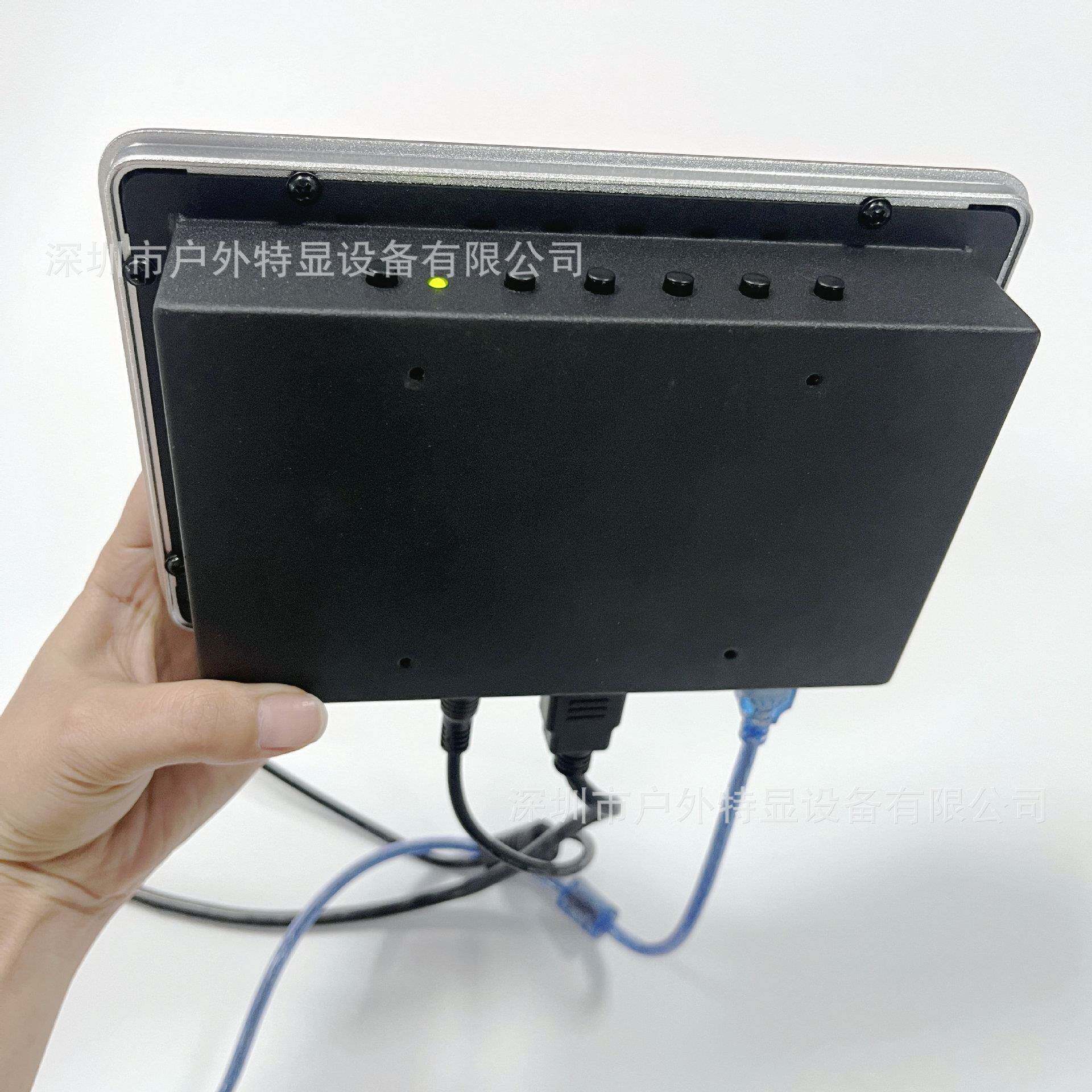 7高寸带触摸亮度液晶30显示亮器1000ni高t度阳光下可视小尺寸广告