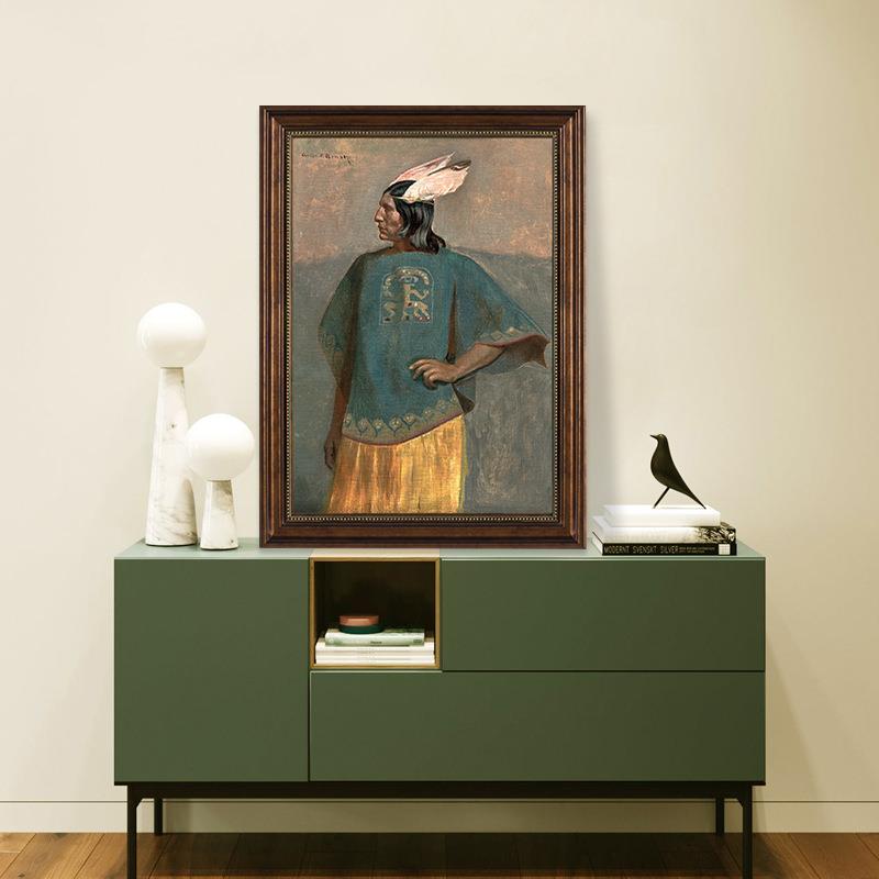 拿破仑油画美式世界名画玄关走廊过道装饰画欧式人物挂画复古壁画图片