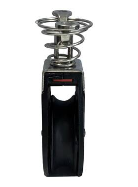 黑色用尼单滑轮重起滑轮龙导缆轮索具家用牵引LAF小轮子船五金配