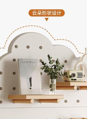 实木六边洞板形置物架入户玄组tb-75216关进门后墙上合小装洞饰置