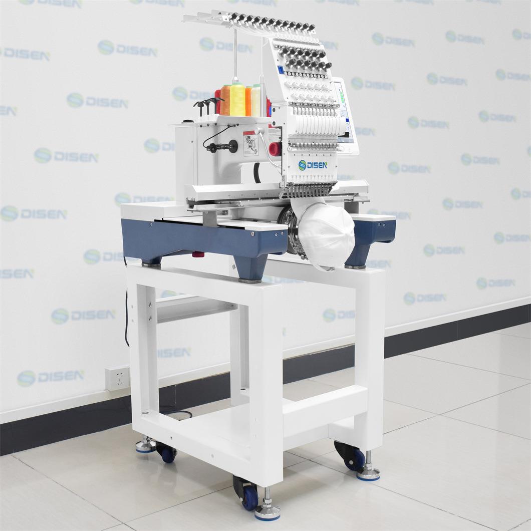 型单头全自动电J1201脑绣花机厂SingleHeadEmbroider家yMach小ine