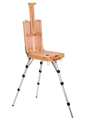 术手提铝美合金写油画tfglznlz箱便携式支架箱多生功能绘画画美术