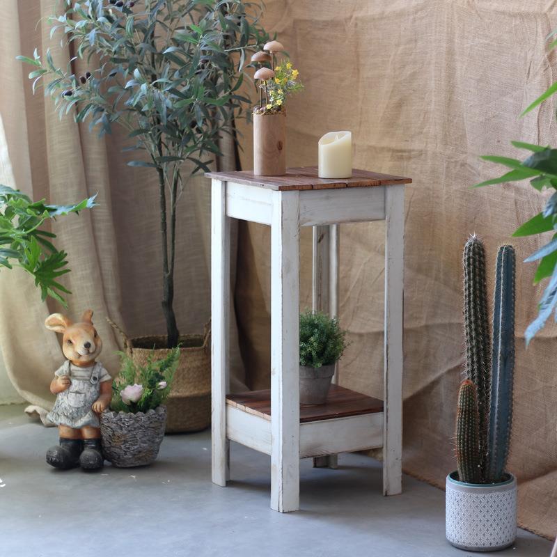 实户外花外园桌花架室内室木阳台物架绿植绿萝HYTY_SKS架子腐置木