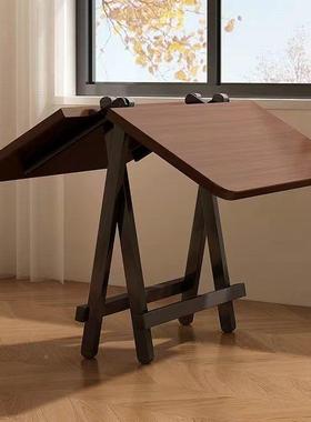 折叠桌子家NWU用餐吃饭桌子简易子户型出租房桌椅户小外便携式摆