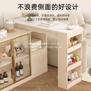 现简约吧台隔断柜伸缩客式折叠吧台桌厅折叠餐桌玄关柜沙发边KJX