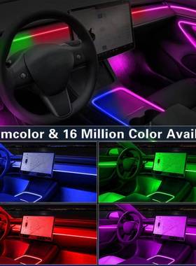 藏宾灯车载氛迎YSK24092围灯隐亚克力幻彩氛围灯改装车内气氛AP式