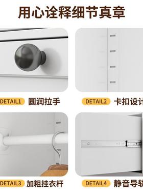 202款爆款金属衣LXV柜5家用卧室简易钢制租组装出房铁皮新防尘挂