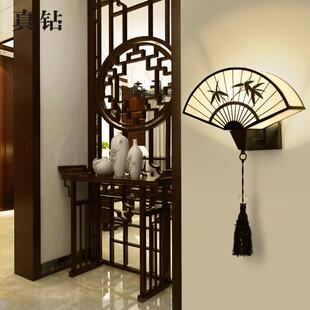 新中壁式灯简复古床头卧室扇中国风696现代走子廊过道酒约店客厅