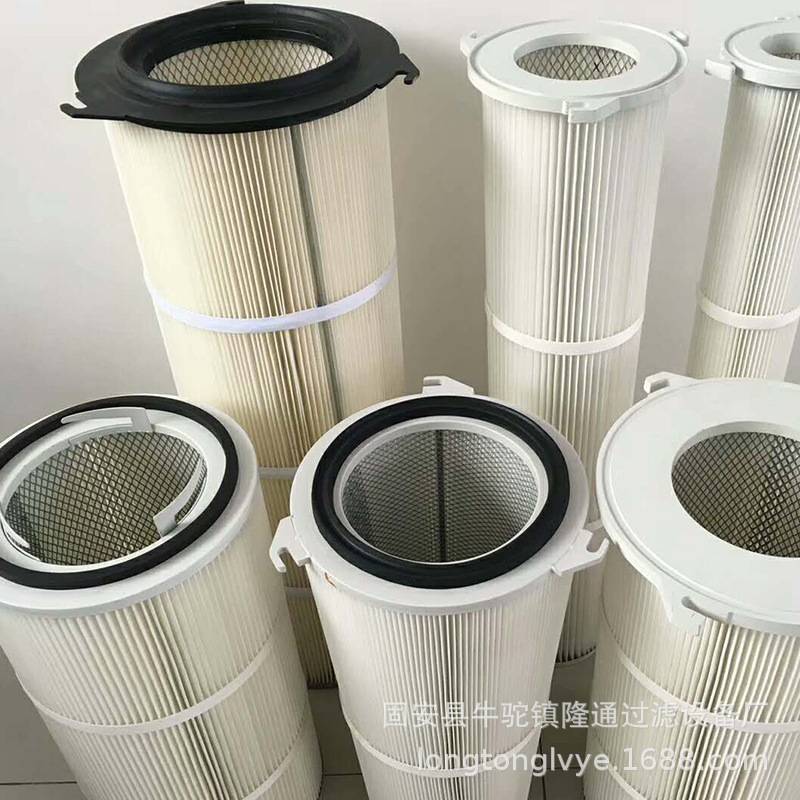 聚酯纤维除尘滤筒工业喷砂过滤器滤芯卡盘拆除净化滤清器除尘滤芯