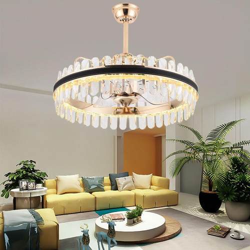 隐形吊扇灯客厅家扇用两用电风灯扇JHT隐藏式吊扇灯餐厅吊顶一体