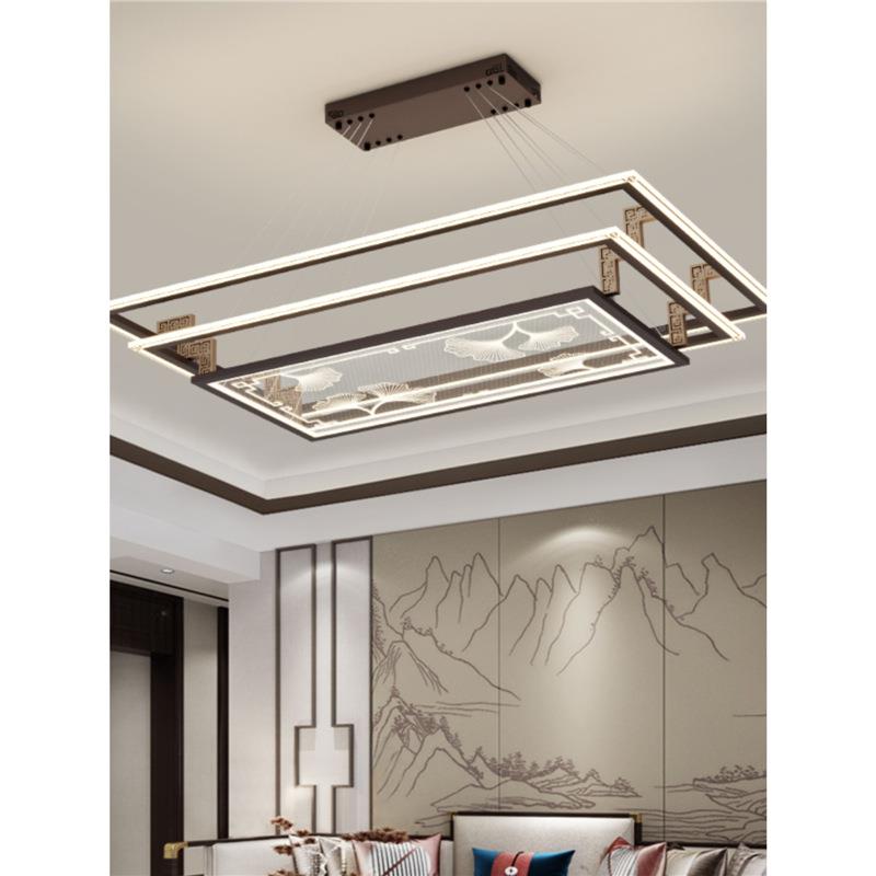 新中IMY式吊灯客厅灯具中国形风D简约大气茶室书灯LE圆餐厅卧室房