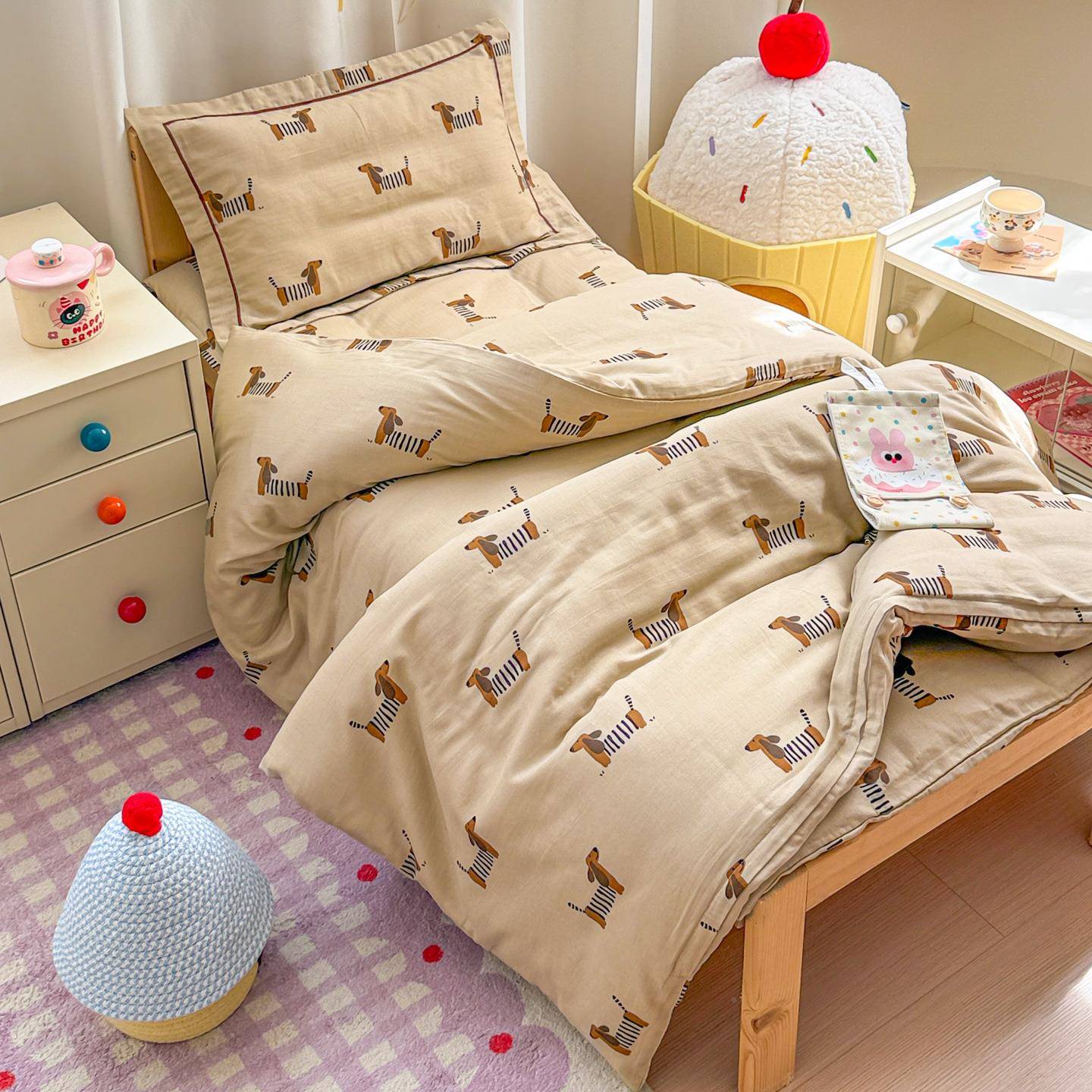 幼儿园子三件纯棉a类儿童入被专用2025JIAN小被子被褥六件套午睡