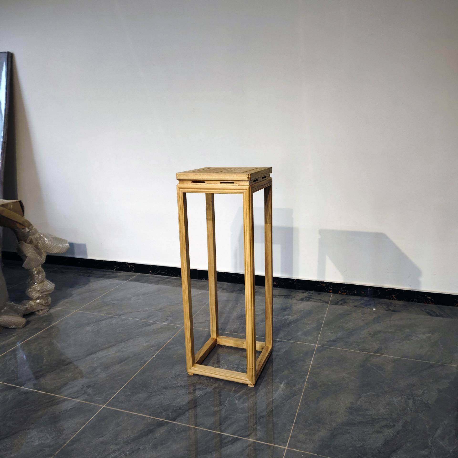 实木花花架式子客景厅落地式木质中式摆EZZ件花盆架架室内盆新中