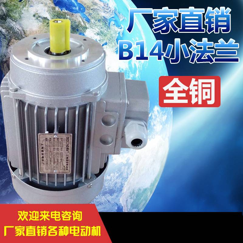 上海德东电动机YS8024机座550W1.1KW铜芯电机铝壳交流电动机