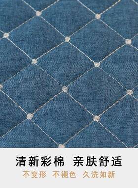 现代简约桌轻奢蕾丝餐子套罩家用桌布椅艺套椅椅垫刺绣夹QWT棉布