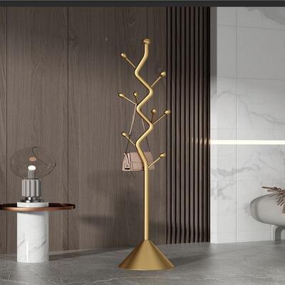 家卧室WUR挂衣架轻落地入户门简易加粗立式挂架衣衣帽架用房间门