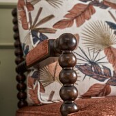 轻奢美式 实木单人沙发椅复古布艺阳D台休闲懒人躺椅客厅家用老虎