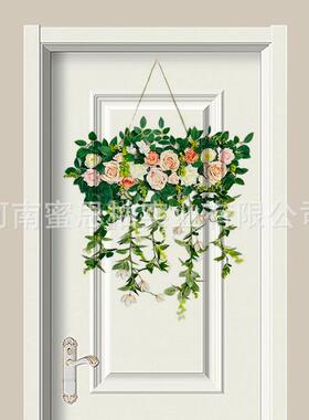 跨境仿真门炉花仿真F75677S9装花假花楣壁墙壁布置门上饰布置婚礼