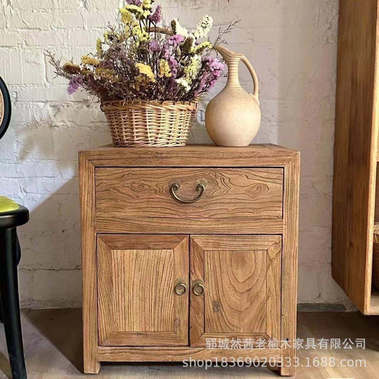 新中式老木床柜实木客厅玄关收木纳柜沙发边头柜OJC原老门板餐榆,标准件/零部件/工业耗材,车间地垫,淘宝优惠券,粉丝福利购,淘宝优惠卷