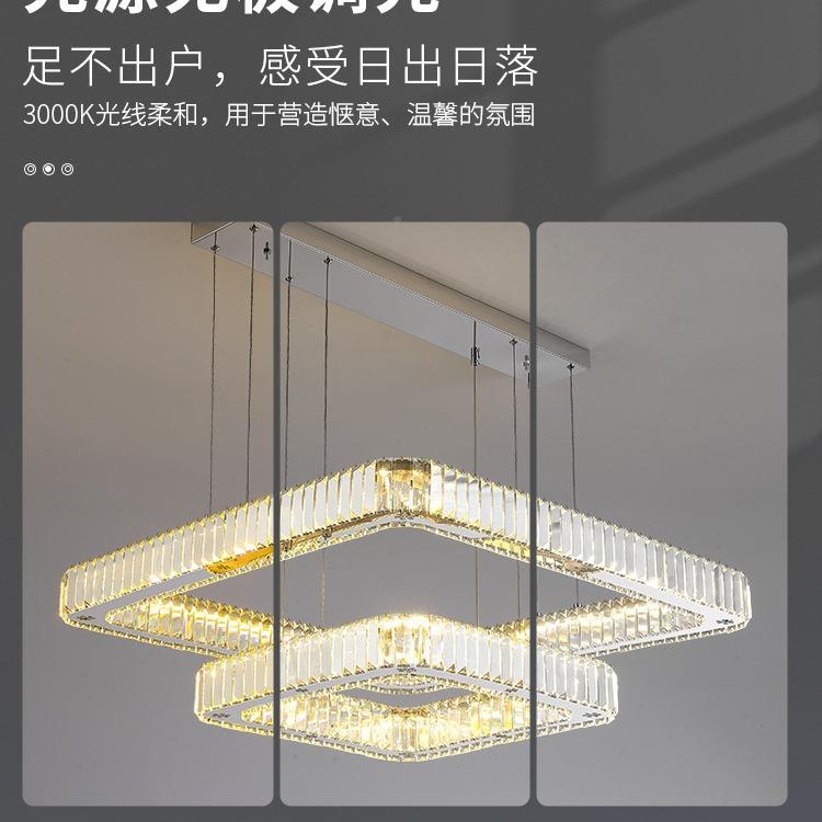 水晶吊灯轻奢客餐设计师卧2室厅主灯简约现代大33气厅025年新款灯